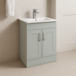 Freestanding  Bathroom 2 Door Minimalist Basin Unit - Wickham