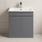 Freestanding  Bathroom 2 Door Minimalist Basin Unit - Express Lucente