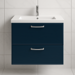 Bathroom 2 Drawer Wall Hung Rear Tap  Basin Unit - Hambledon