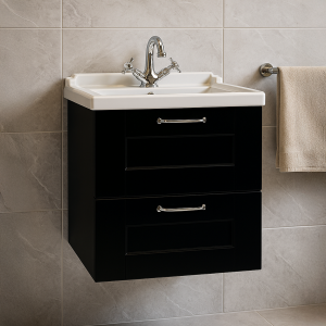 Bathroom 2 Drawer Wall Hung Traditional Basin Unit - Express Cartmel