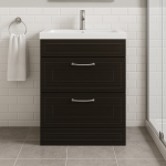 Freestanding  Bathroom 2 Drawer Rear Tap Basin Unit - Wickham