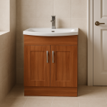 Freestanding  Bathroom 2 Door Curved Basin Unit - Bramshaw