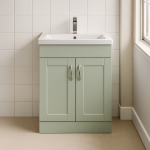 Freestanding  Bathroom 2 Door Mid Edge Basin Unit - Bramshaw