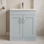 Freestanding  Bathroom 2 Door Minimalist Basin Unit - Express Oxford