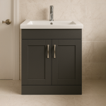 Freestanding  Bathroom 2 Door Rear Tap Basin Unit - Bramshaw