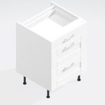 Kitchen 3 Drawer Base Unit - Bramshaw