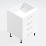 Kitchen 4 Drawer Base Unit - Bramshaw