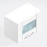 Kitchen Glazed Bridging Wall Unit 360mm High - Bramshaw