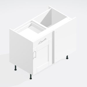 Kitchen  Drawerline (Dummy) Corner Straight Base Unit - Bramshaw Solid Wood