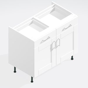 Kitchen Double Drawerline Base Unit - Bramshaw