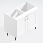 Bedroom Double Highline Base Unit - Bramshaw