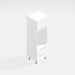 Kitchen Tall Double Oven Housing 2 Drawer 2120mm - Bramshaw