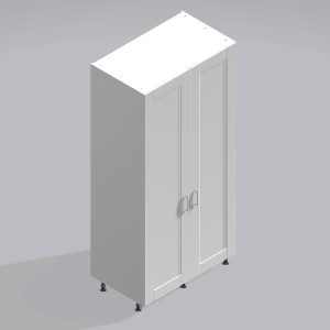 Bedroom Double Wardrobe Solid Door - Bramshaw