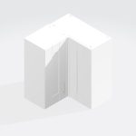 Kitchen  L-Shape Wall Unit - Bramshaw Solid Wood