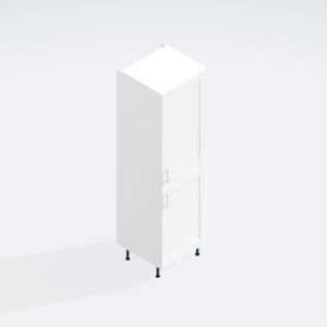 Kitchen  Fridge Freezer Housing Unit 50/50 2120mm High - Bramshaw Solid Wood