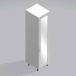 Bedroom Single Wardrobe Mirrored Door - Bramshaw