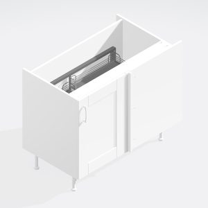 Kitchen  Highline Corner Pull Out Straight Base Unit - Bramshaw Solid Wood