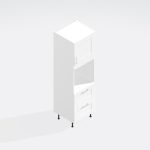 Kitchen Tall Single Oven Housing 2 Drawer  2120mm - Cartmel