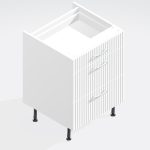 Bedroom 3 Drawer Base Unit - Brockenhurst