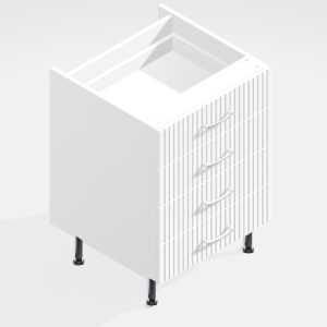 Kitchen  4 Drawer Base Unit - Brockenhurst