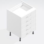 Kitchen  5 Drawer Base Unit - Brockenhurst