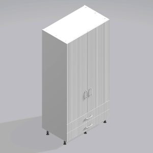 Bedroom Double Wardrobe Solid Door 2  Drawers - Brockenhurst