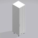 Bedroom Single Wardrobe Solid Door 1  Drawer - Brockenhurst