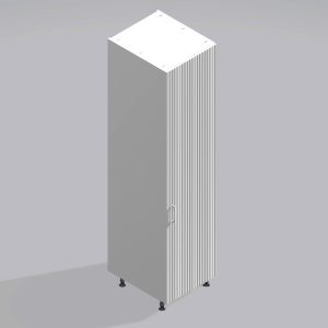 Bedroom Single Wardrobe Solid Door -  Brockenhurst