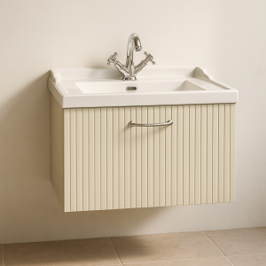 Bathroom 1 Drawer Wall Hung Traditional Basin Unit - Brockenhurst