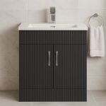 Freestanding Bathroom 2 Door Minimalist  Basin Unit - Brockenhurst