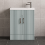 Freestanding Bathroom 2 Door Side Tap  Basin Unit - Brockenhurst