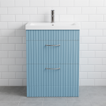 Freestanding Bathroom 2 Drawer Mid Edge  Basin Unit - Brockenhurst