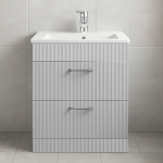 Freestanding Bathroom 2 Drawer Minimalist  Basin Unit - Brockenhurst