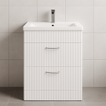 Freestanding Bathroom 2 Drawer Rear Tap  Basin Unit - Brockenhurst