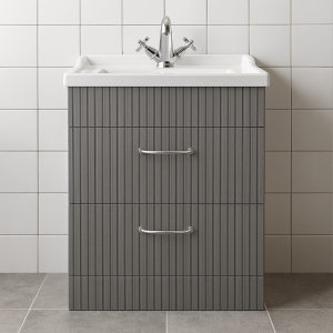 Freestanding Bathroom 2 Drawer Traditional Basin Unit - Brockenhurst