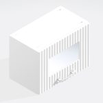 Kitchen  Glazed Bridging Wall Unit 360mm High - Brockenhurst