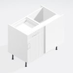 Kitchen  Drawerline (Dummy) Corner Straight Base Unit - Brockenhurst