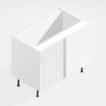 Kitchen  Highline Corner Straight Base Unit - Brockenhurst