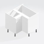 Kitchen  Drawerline (Dummy) Corner L-Shape Base Unit - Brockenhurst