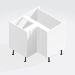 Kitchen  Highline Corner L-Shape Base Unit - Brockenhurst