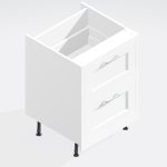 Kitchen 2 Drawer Base Unit - In Frame  Solid Wood