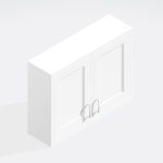 Kitchen Double Wall Unit - In Frame Solid  Wood