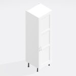 Kitchen Larder Unit 50/50 2300mm High -  In Frame Solid Wood