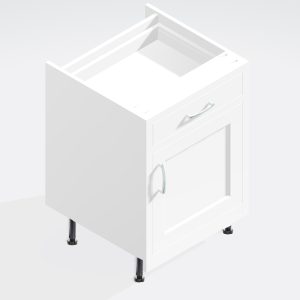 Kitchen Single Drawerline Base Unit - In  Frame Solid Wood