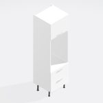 Kitchen  Tall Double Oven Housing 2 Drawer 2120mm - Meon