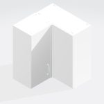 Kitchen  L-Shape Wall Unit - Meon Acrylic