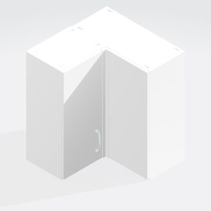 Kitchen  L-Shape Wall Unit - Meon Acrylic