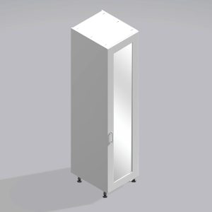 Bedroom Single Wardrobe Mirrored Door -  Meon