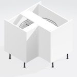 Kitchen  Highline Corner Carousel L-Shape Base Unit - Meon