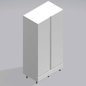 Bedroom Double Wardrobe Solid Door 1  Drawer - Selborne